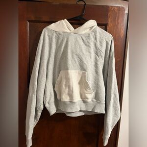 Aerie Medium cropped grey hoodie!